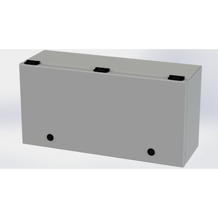 Saginaw Control & Engineering 1/4 Turn Latch Electrical Enclosures, 9 in H, 6 in D, 18 in W, NEMA 3R, 4, 12, 13, Carbon Steel SCE-L9186ELJ